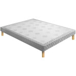 Sommier tapissier 160x200cm - beige - m�dium eg�rie
