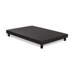 Sommier tapissier a lattes 140 x 190 - bois massif gris anthracite + pieds - deko dream rakenne Sommier tapissier a lattes 140 x 190 - bois massif gris anthracite + pieds - deko dream rakenne