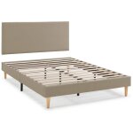 Sommier + t�te de lit aura 140x190 cm beige, hauteur 30 cm