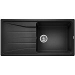 Blanco - sona xl 6 - vier en silgranit 100x50 cm, noir 525977