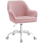 Songmics chaise de bureau avec surface en tissu velours, fauteuil pivotant, si�ge ergonomique, rembourrage ...