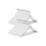 Cintre bois, lot de 50, avec encoches antiglisse, barre antiglisse pour pantalons, crochet pivotant 360°, ... Cintre bois, lot de 50, avec encoches antiglisse, barre antiglisse pour pantalons, crochet pivotant 360°, ...