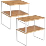 Songmics �tag�re de cuisine, lot de 4, organisateur, porte - �pices, rangement de placard, empilable, ...