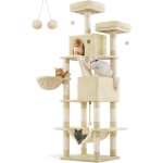 Feandrea - arbre � chat, grande tour de jeux, hauteur 206 cm, avec 13 griffoirs, 1 planche � griffer, ...