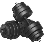 Songmics - kit haltères musculation 2 - en - 1, 2 x 15 kg, poids réglable, avec barre d'extension supplémentai ... Songmics - kit haltères musculation 2 - en - 1, 2 x 15 kg, poids réglable, avec barre d'extension supplémentai ...