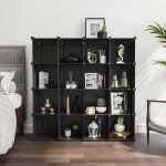 Songmics - meuble de rangement à 15 cubes, organisateur modulable, Étagère en plastique pp, séparateur ... Songmics - meuble de rangement à 15 cubes, organisateur modulable, Étagère en plastique pp, séparateur ...
