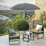 Parasol de jardin � 1, 6 m, ombrelle, protection upf 50 + , inclinable, portable, r�sistant au vent, ...
