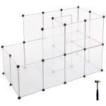 Parc pour cochons d'inde, avec chelle, enclos, clture modulaire, en plastique, pour hamsters, lapin, ...