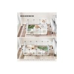 Parc enclos, cage, clture, avec plancher, intrieur, modulable, en plastique, pour cochon d'inde, lapin, ...