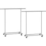 Portant  vtements avec roulettes, tringle extensible pour charge lourde, porte - manteau, rangement ...