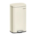 Songmics poubelle cuisine 30l, poubelle  pdale, avec couvercle  fermeture en douceur, seau intrieur, ...