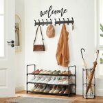 Songmics - tagre  chaussures  3 niveaux, meuble  chaussures en mtal, facile  monter, 12  15 paires, ...