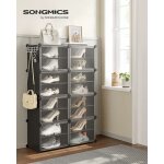 Songmics - tagère à chaussures 8 compartiments, Étagère de rangement modulable, compartiment de 30 x ... Songmics - tagère à chaussures 8 compartiments, Étagère de rangement modulable, compartiment de 30 x ...