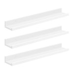 Songmics - tagère murale suspendue, lot de 3, décoration salon, longueur 80 cm, tablette flottante, pour ... Songmics - tagère murale suspendue, lot de 3, décoration salon, longueur 80 cm, tablette flottante, pour ...
