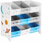 Tag�re de rangement enfant pour jouets et livres, 9 bo�tes amovibles tissu non - tiss�, pour chambre ...