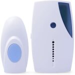 Sonnette, blanc portable mini led 32 tune chansons musique musicale son voix sans fil carillon porte ...