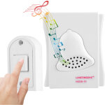 Sonnette filaire, carillon ding dong cloche de porte carillon d'acc�s de porte cloche pour syst�me de ...
