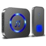 Sonnette sans fil, 400m sonnette de porte ip55 tanche carillon electronique, kit de carillon avec rcepteurs ...