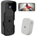 Sonnette sans fil avec camera 1080p ext�rieure �tanche sonnette connect�e wifi visiophone avec carillon ...