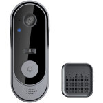 Sonnette sans fil avec camra 1080p, interphone vido wifi intrieur, audio bidirectionnel, carte sd ...