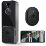 Sonnette sans fil - sonnette vidéo intelligente avec carillon - détection de mouvement et alarme, audio ... Sonnette sans fil - sonnette vidéo intelligente avec carillon - détection de mouvement et alarme, audio ...
