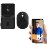 Sonnette vid�o sans fil avec cam�ra de s�curit� visuelle intelligente haute r�solution 1080p avec vision ...