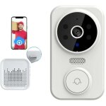 Sonnette vido sans fil m8 smart visual doorbell interphone bidirectionnel vision nocturne infrarouge ...