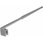 Sunxury - sonni barre de support douche pour paroi de douche acier inoxydable 120cm