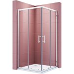 Sonni - cabine de douche accs d'angle 90x90 douche porte coulissante verre h:195cm fonction de dgagement ...