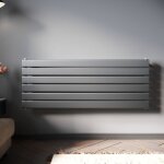 Sonni radiateur eau chaude en acier 465x1200 mm monocouche anthracite horizontal radiateur chauffage ...