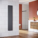 Radiateur eau chaude en acier conception murale vertical radiateur chauffage central 1600x311mm panneau ...