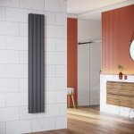 Radiateur eau chaude en acier conception murale vertical radiateur chauffage central 1800x311mm panneau ...
