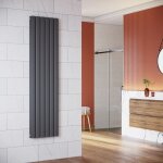 Radiateur eau chaude en acier conception murale vertical radiateur chauffage central 1800x465mm panneau ...
