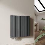 Radiateur eau chaude en acier conception murale vertical radiateur chauffage central 630x619mm panneau ...