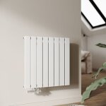 Radiateur eau chaude en acier conception murale vertical radiateur chauffage central 630x619mm panneau ...