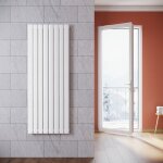 Radiateur eau chaude en acier conception murale vertical tube plat radiateur chauffage central 1600x619mm ...