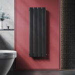 Radiateur eau chaude en acier conception murale vertical tube plat radiateur chauffage central 900x311mm ...