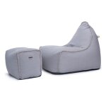 Soo santa� - minibuddy's rest fauteuil poire + repose pieds 75?60?65 cm interieur dehoussable, surpiqures, ...