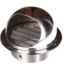 Sortie d'a�ration murale de couverture de ventilation de grille ronde d'�vent d'air d'acier inoxydable, ...