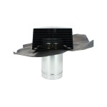 Aldes - sortie chati�re et plaque de plomb gris