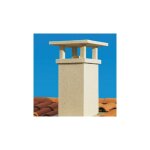 Poujoulat - sortie de toit tradinov carre pente 40  53% 230 crpi ocre tcp 50 - 230s - 1230401