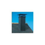Poujoulat - sortie de toit tradinov pente 64  73% 150 noir lisse std tcp70 150s - 01150403