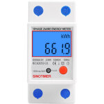 Sous compteur �lectrique monophas�, 80a max modulaire, simple tarif, affichage lcd. - ahlsen
