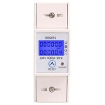 Sous compteur �lectrique monophas� 80a max modulaire, simple tarif, affichage lcd, remise a z�ro partielle ...