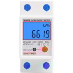 Sous compteur �lectrique monophas�, certifi� mid, 45a max modulaire, simple tarif, affichage lcd. debuns ...