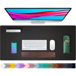 Sous - main, tapis de bureau en cuir pu, tapis de souris, protection de bureau antid�rapante, bloc - ...