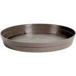 Soucoupe 22cm pour pot de fleur toscane pop 30cm - taupe