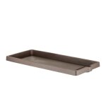 Soucoupe jardini�re rectangle 'legno' en plastique - l 75 x l 33, 5 cm - taupe - livraison gratuite