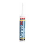 Mastic acrylique blanc - acryrub f4 soudal 300 ml Mastic acrylique blanc - acryrub f4 soudal 300 ml