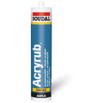 Soudal mastic cartouche blanc acryrub - acryrub - mastic acrylique � peindre